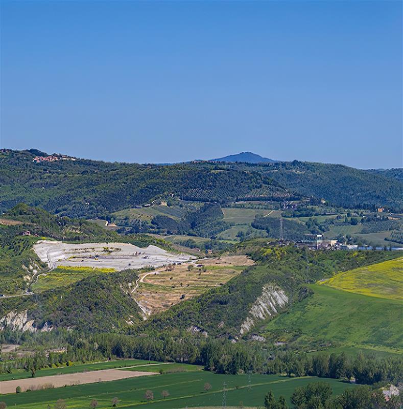 Panoramica dall'alto della località Pian del Vantaggio, Orvieto